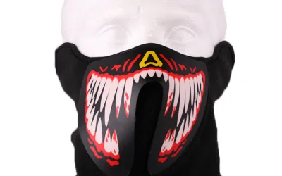 Electro maska LED teeth – zvukově senzitivní