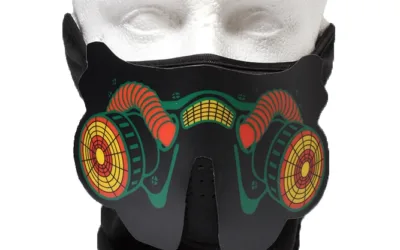 Rave maska ​​respirátor – zvukově senzitivní