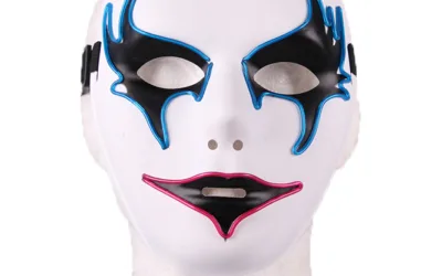 LED svítící masky na obličej – Joker