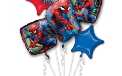 Balónkový buket „Spiderman“, 5ks