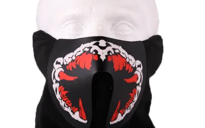 Rave kukla na obličej Likan – zvukově senzitivní