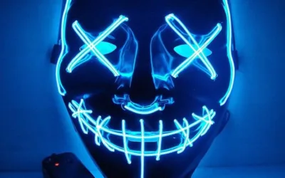 Purge maska - LED tmavě modrá