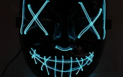 Purge maska - LED Světlo Modrá