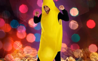 Kostým banán – univerzální pro muže či ženu 170 x 65cm