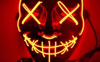 Masky svítící Purge (Očista) – Červená