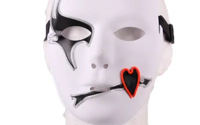 Zorro LED svítící maska na obličej