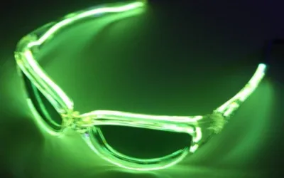 LED brýle – zelené