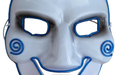 Neonová maska SAW – Modrá