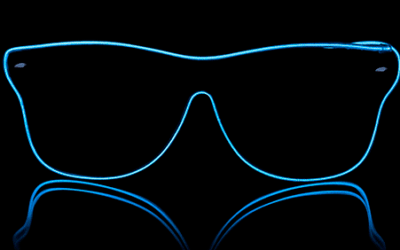 Neonové brýle Way Ferrer style – Modré