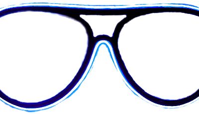 Neonové brýle – Modré