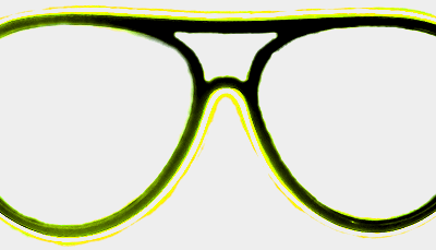 Neonové brýle – žluté