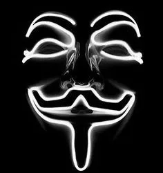 Masky Karneval Anonymous – Bílá