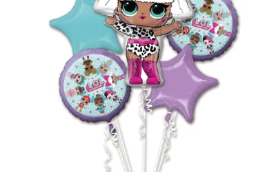 Amscan Balónkový buket “LOL Surprise”, 5 ks