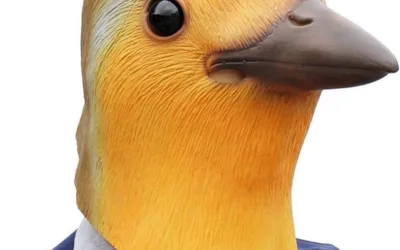 Maska Pták – silikonová maska na obličej a hlavu pro děti i dospělé